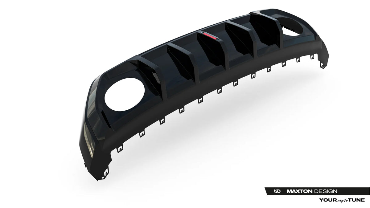 Opplyst LED på diffuser i ABS-plast til Audi RS3 Sedan 8Y Facelift