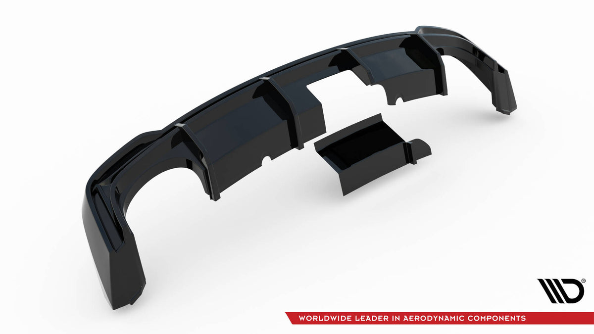 Maxton Design diffuser til Audi RS7 C8 i blank sort