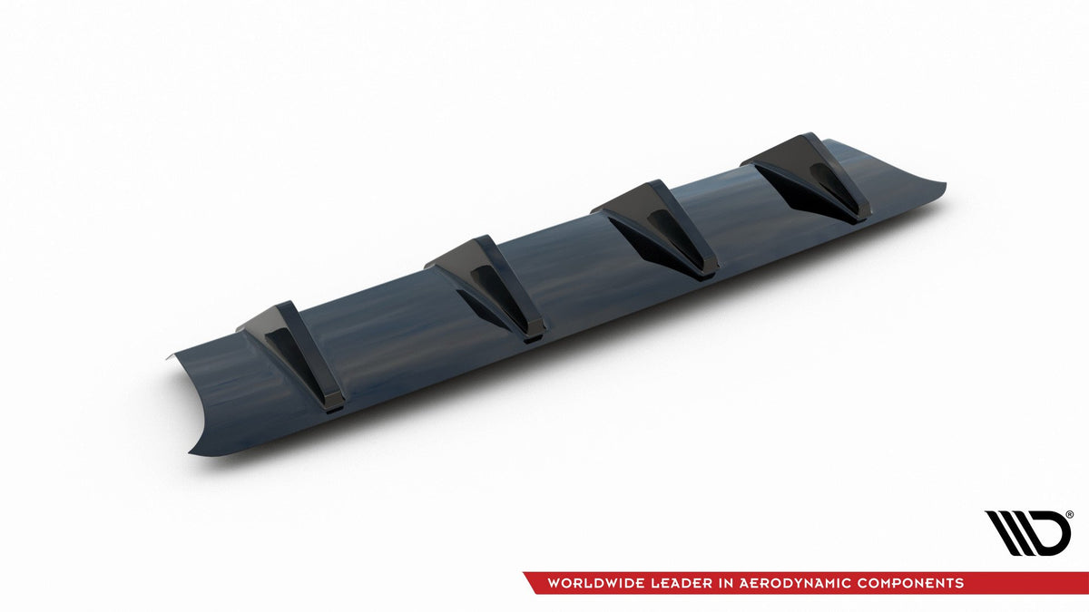 Støtfangerskjørt Valance Bak Audi S3 8V FL Hatchback/Sportback vist montert