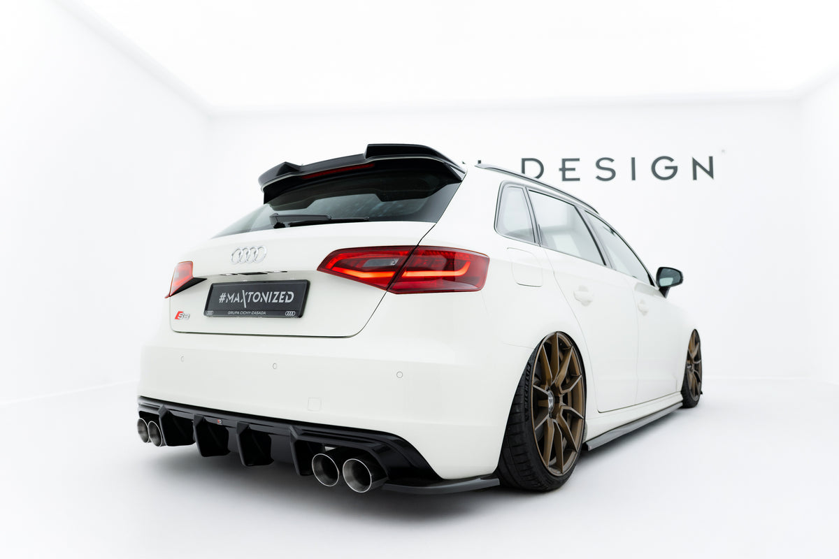 Diffuser til Audi S3 Sportback 8V fra Maxton Design, sett bakfra