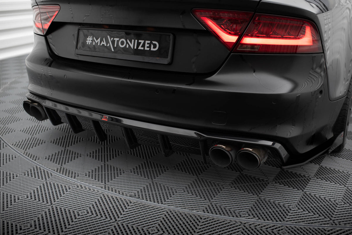 Diffuser til Audi S7 C7 fra Maxton Design sett bakfra