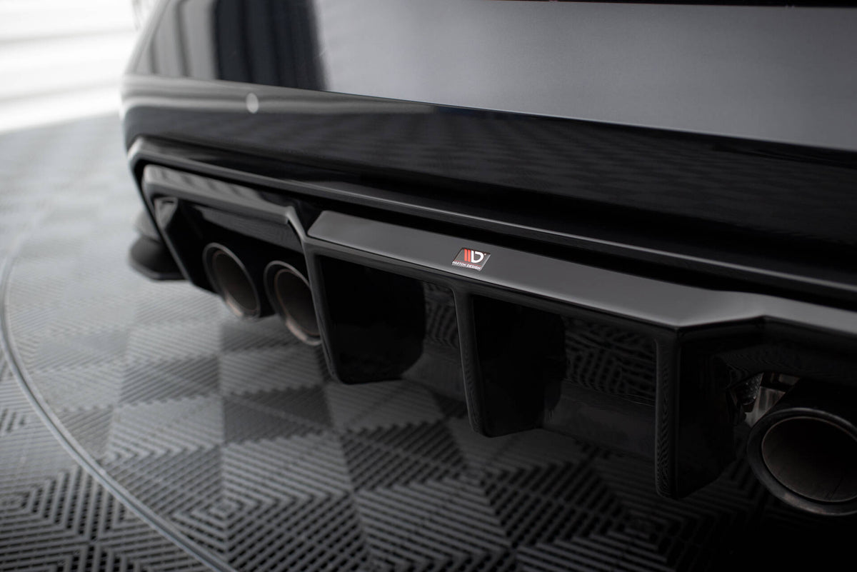 Diffuser til BMW M3 G80 G81 sett fra undersiden