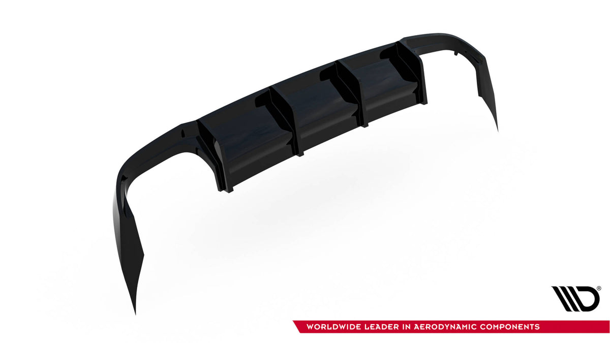 Detalj av overflate og passform på diffuser til Cupra Leon ST Mk1