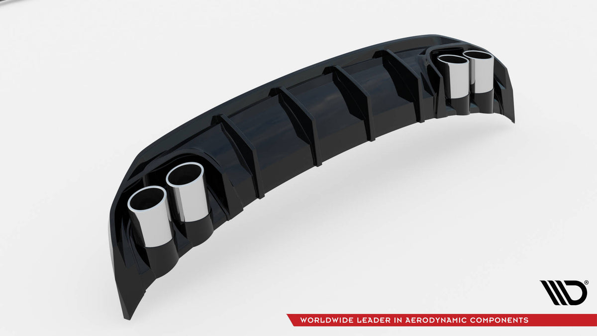 Audi A3 Sedan 8Y S-Line bakdiffuser med integrerte eksosblender for et aggressivt sportslook