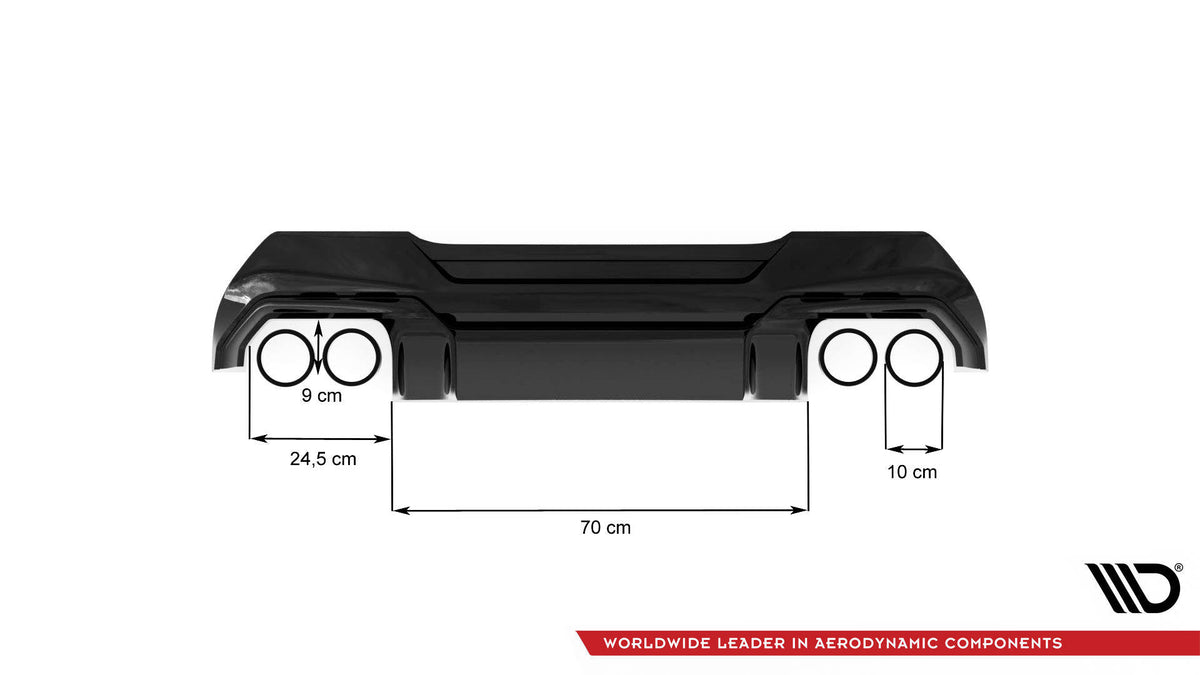 Maxton diffuser BMW F40 M135I V.2 – fullvisning bakparti