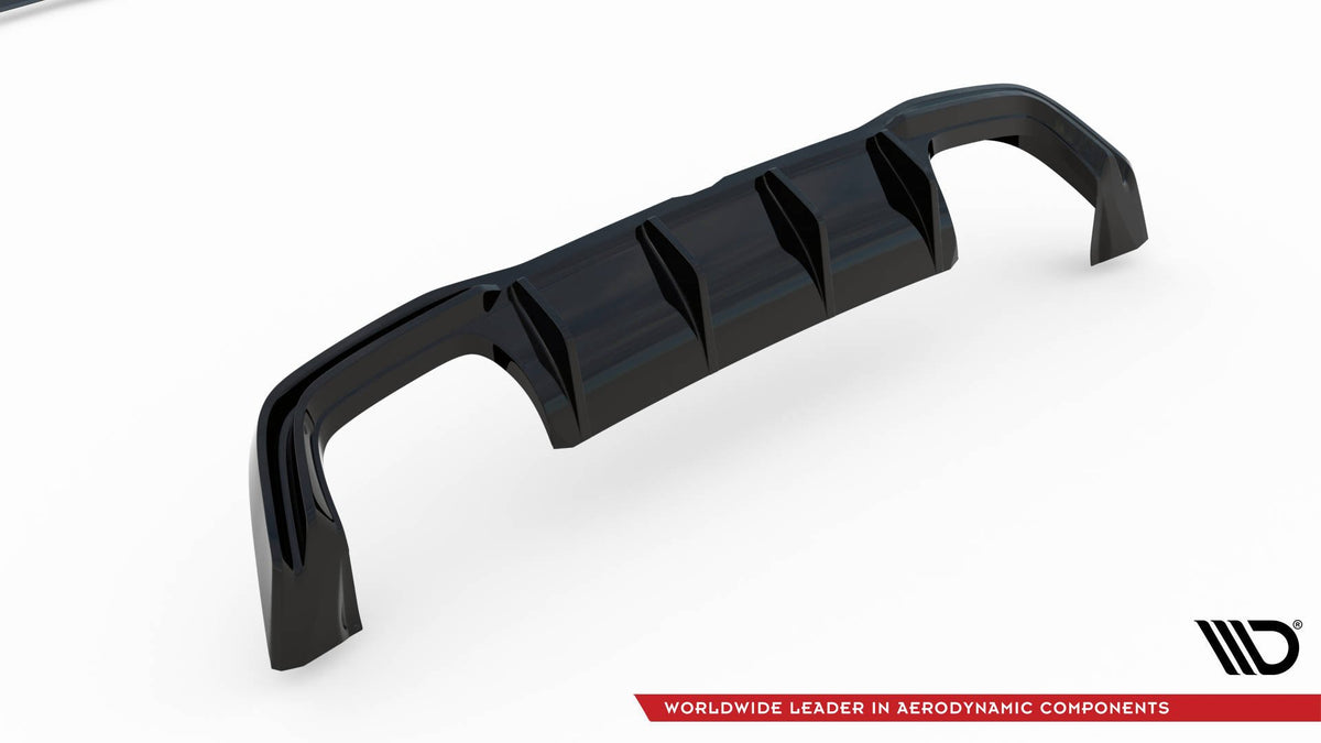 Maxton Design diffuser montert på Volkswagen Golf R Mk8 Facelift