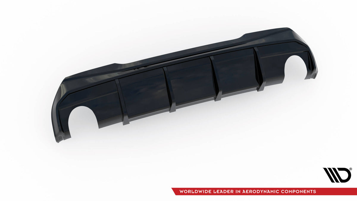 Maxton Design diffuser V.3 montert på BMW 1 F40 128ti, visning fra venstre side
