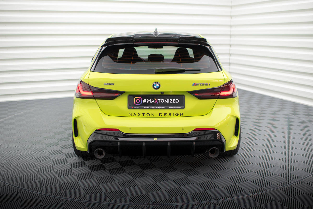 Bakre diffuser V.3 for BMW 1 F40 M-Pack M135i 128ti med enkel eksosutgang – Maxton Design