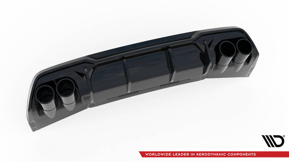 Diffuser Maxton Design til Cupra Formentor Facelift i nærbilde av eksosenderne