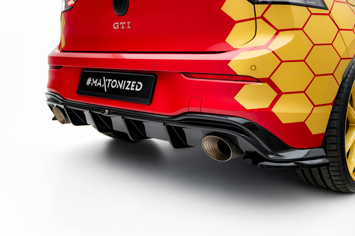 Hekkskjørt Golf GTI Clubsport Mk8 Facelift sett fra siden med diffuserprofil