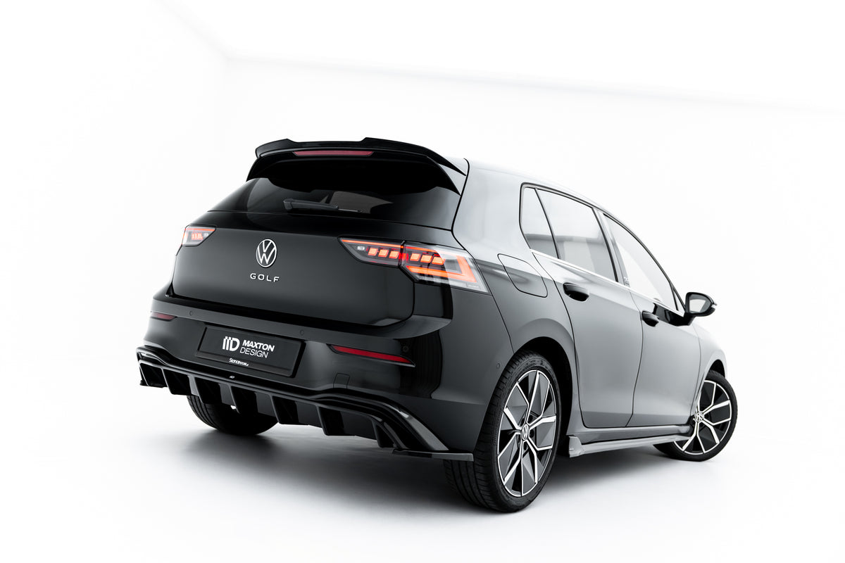 Bakre diffuser i blank sort til Volkswagen Golf Mk8 Facelift