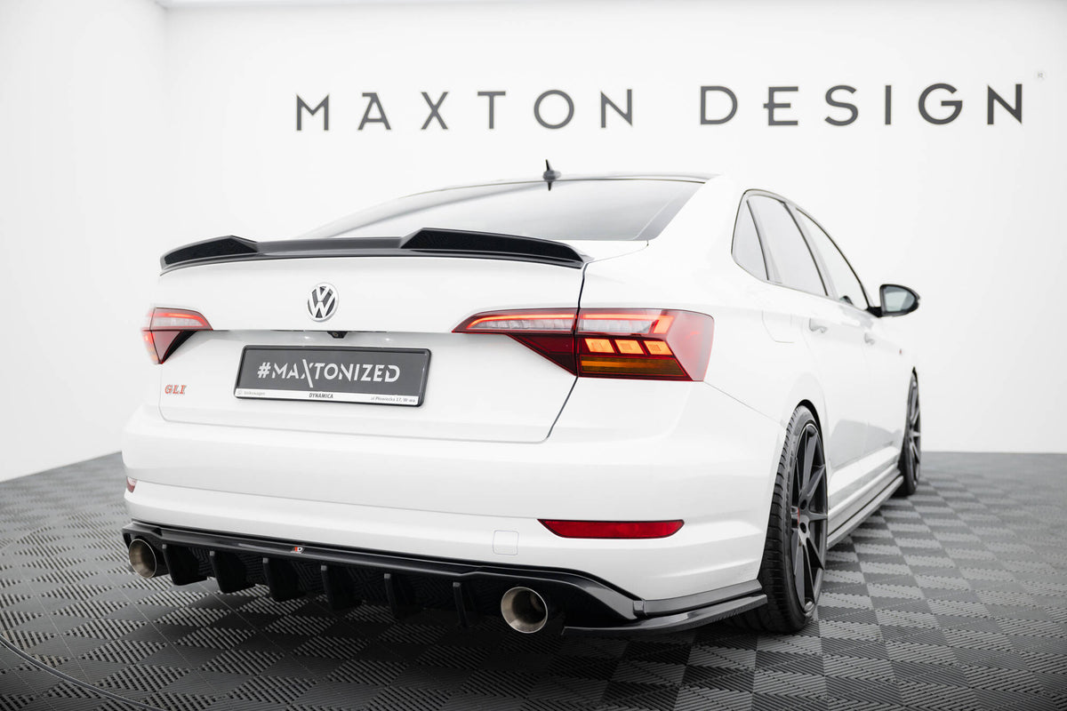 Diffuser til Volkswagen Jetta GLI Mk7 i blank sort ABS-plast