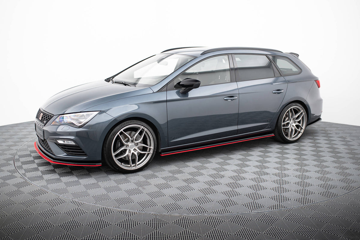 Maxton sideskjørt montert på Seat Leon FR Facelift sett fra siden