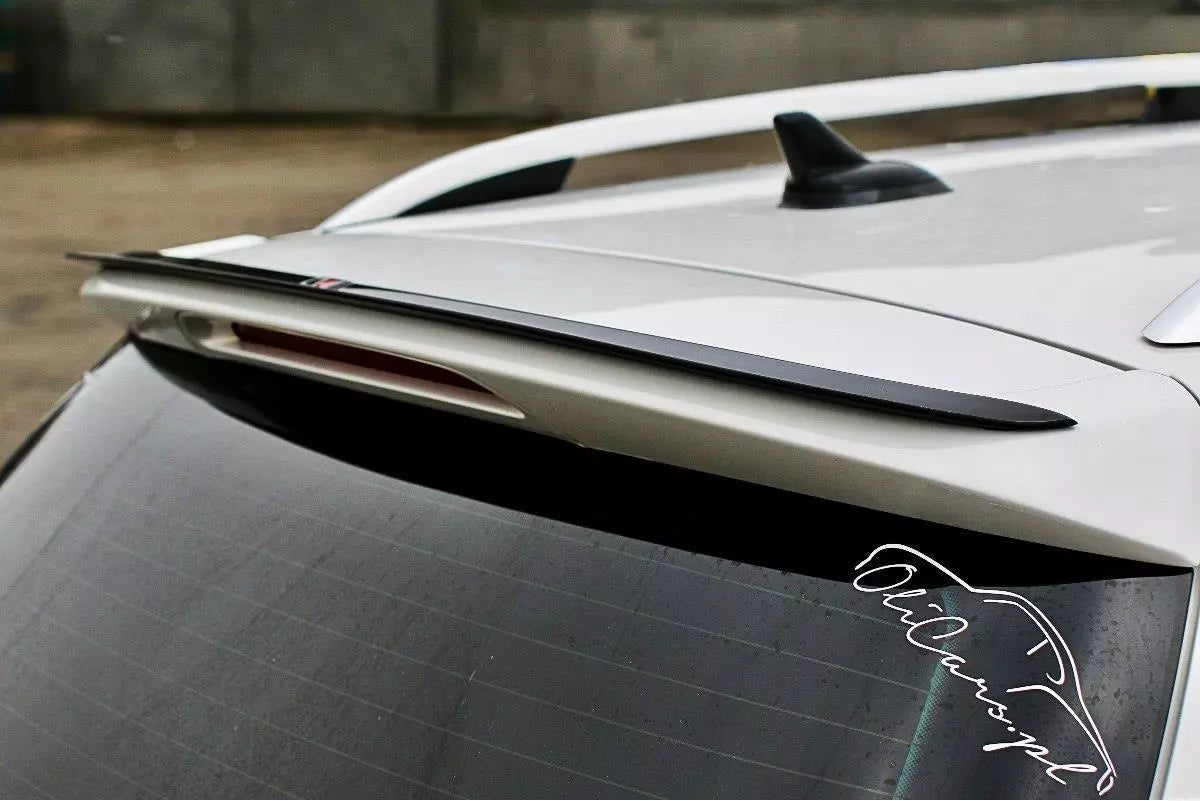 Spoiler cap til VW Passat R-Line B7 Variant sett bakfra i sort finish