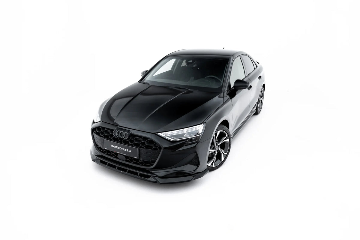 Sideskjørt diffusers i blank sort til Audi A3 Sedan 8Y Facelift