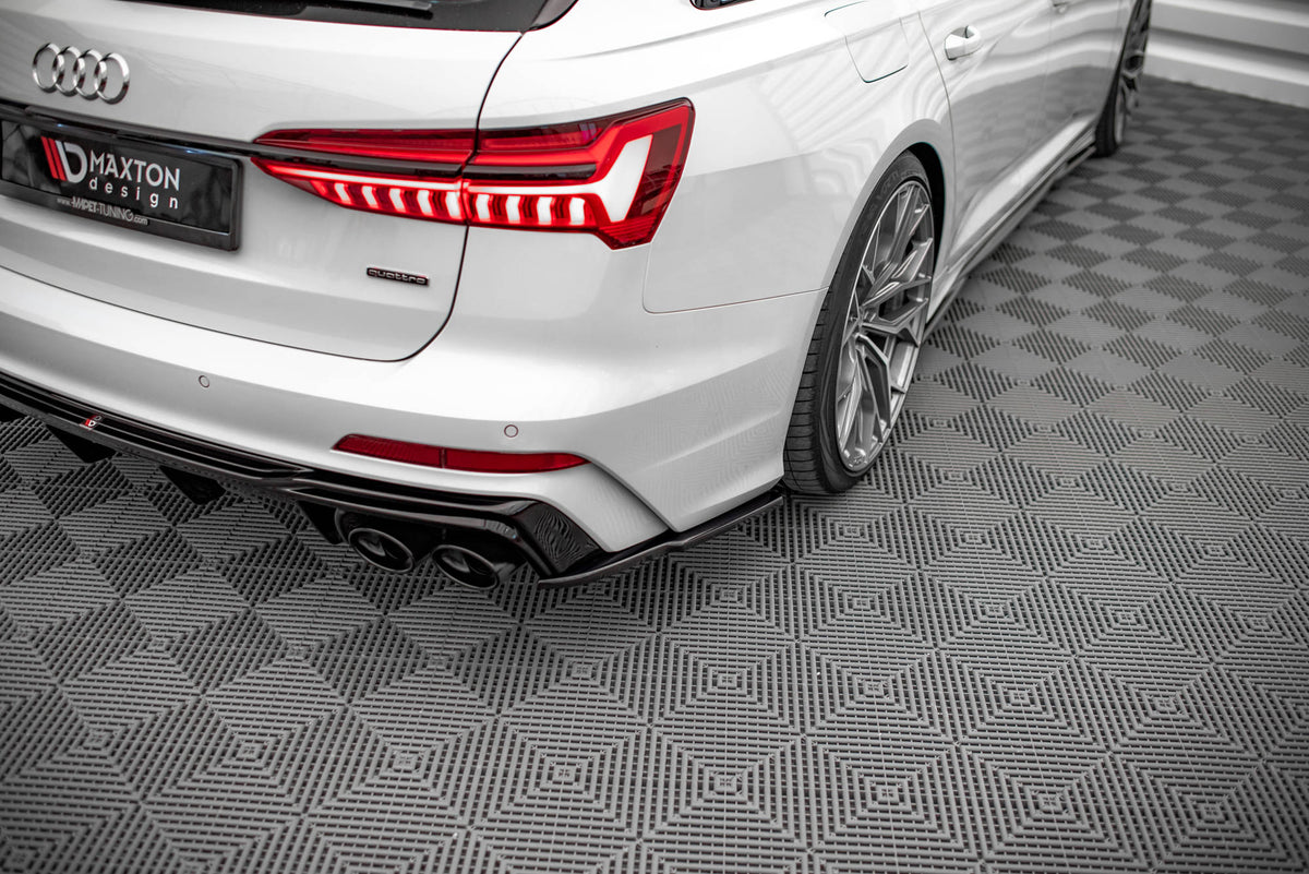 Sideskjørt diffusor på Audi A6 S-Line Sedan C8, detaljbilde fra siden