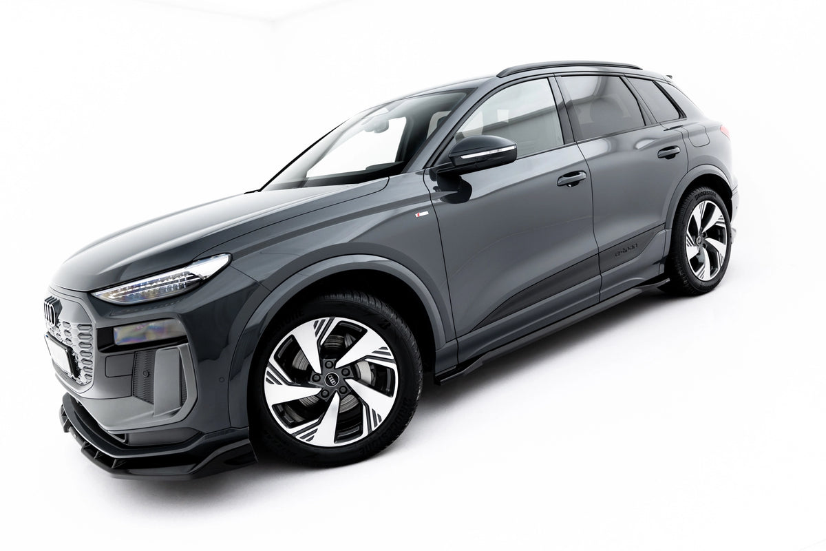 Splittersett i blank sort ABS til Audi Q6 e-tron S-Line SUV Mk1