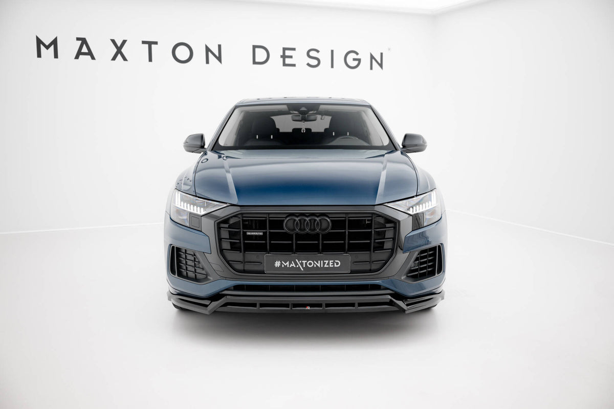 Audi Q8 MK1 med splittersett sett bakfra