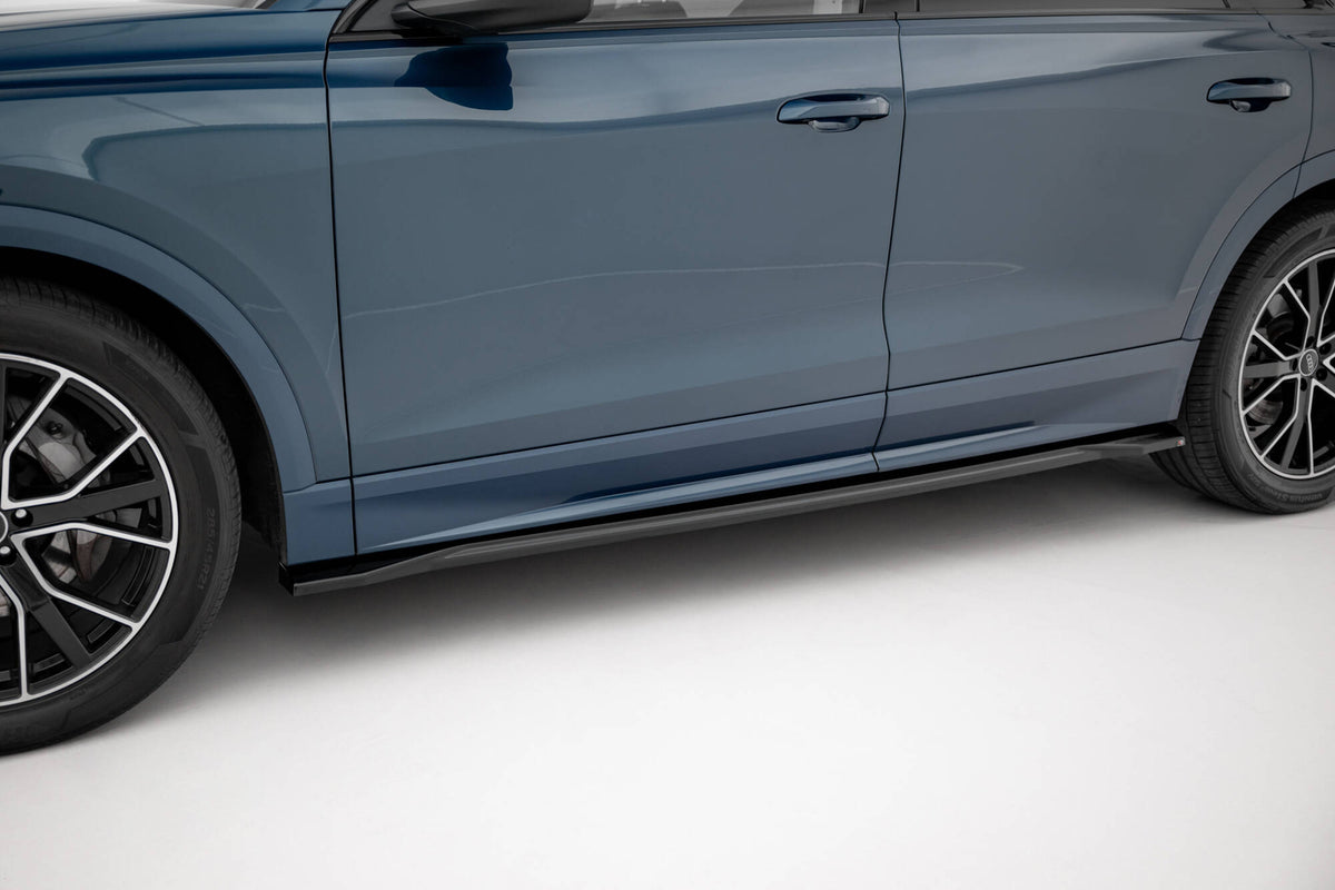Audi Q8 MK1 splittersett i sort teksturert ABS