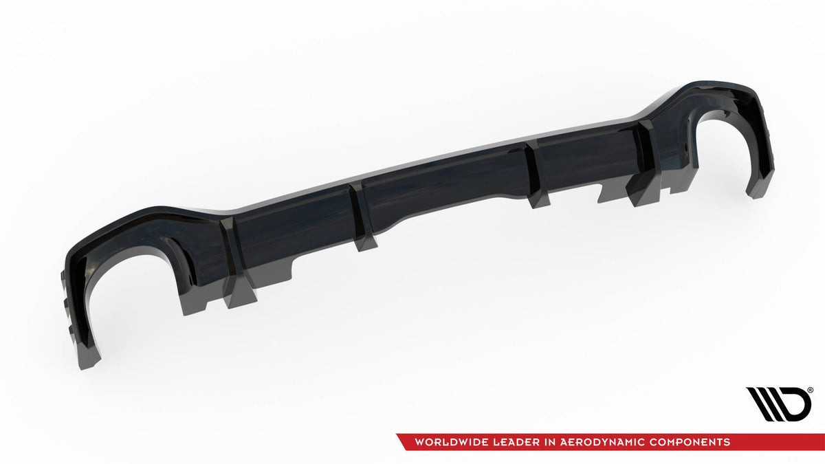 Audi RSQ8 MK1 med frontsplitter nærbilde hjørne