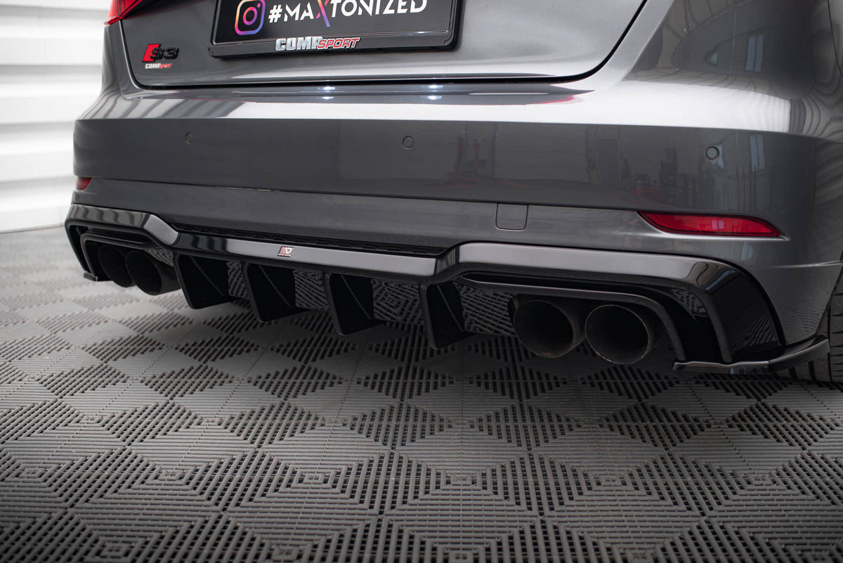 Splittersett Audi S3 Sportback 8V Facelift (2016–2020) - AU-S3-3F-SB-SET