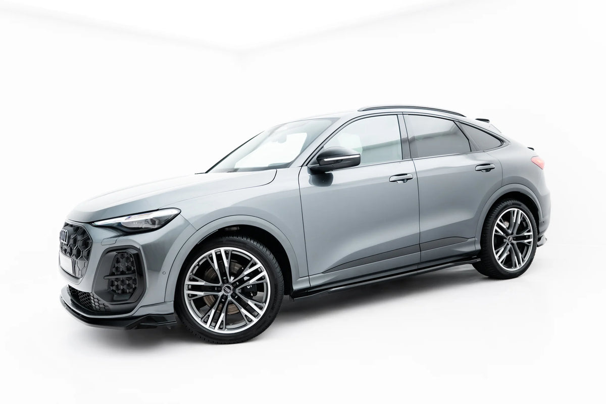 Splittersett i blank sort ABS til Audi SQ5 Sportback Mk3
