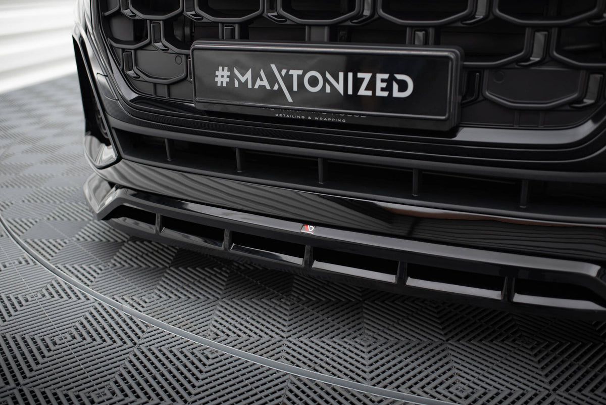 Monteringsdetalj front splitter på Audi Q8 S-Line Mk1 Facelift