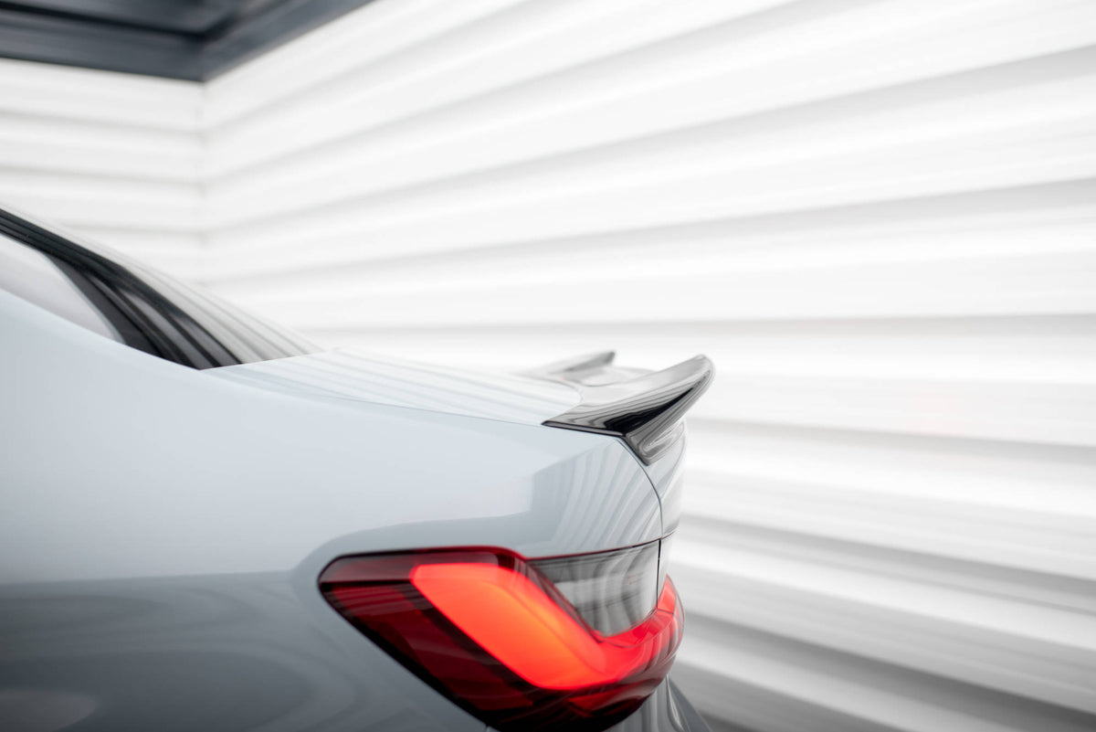 Bak side splittere og spoiler cap til BMW M3 Sedan G80 sett ovenfra