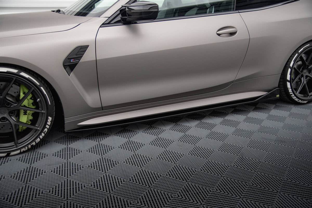 Bakparti på BMW M4 Coupe G82 med montert diffuser fra splittersett i mørk finish