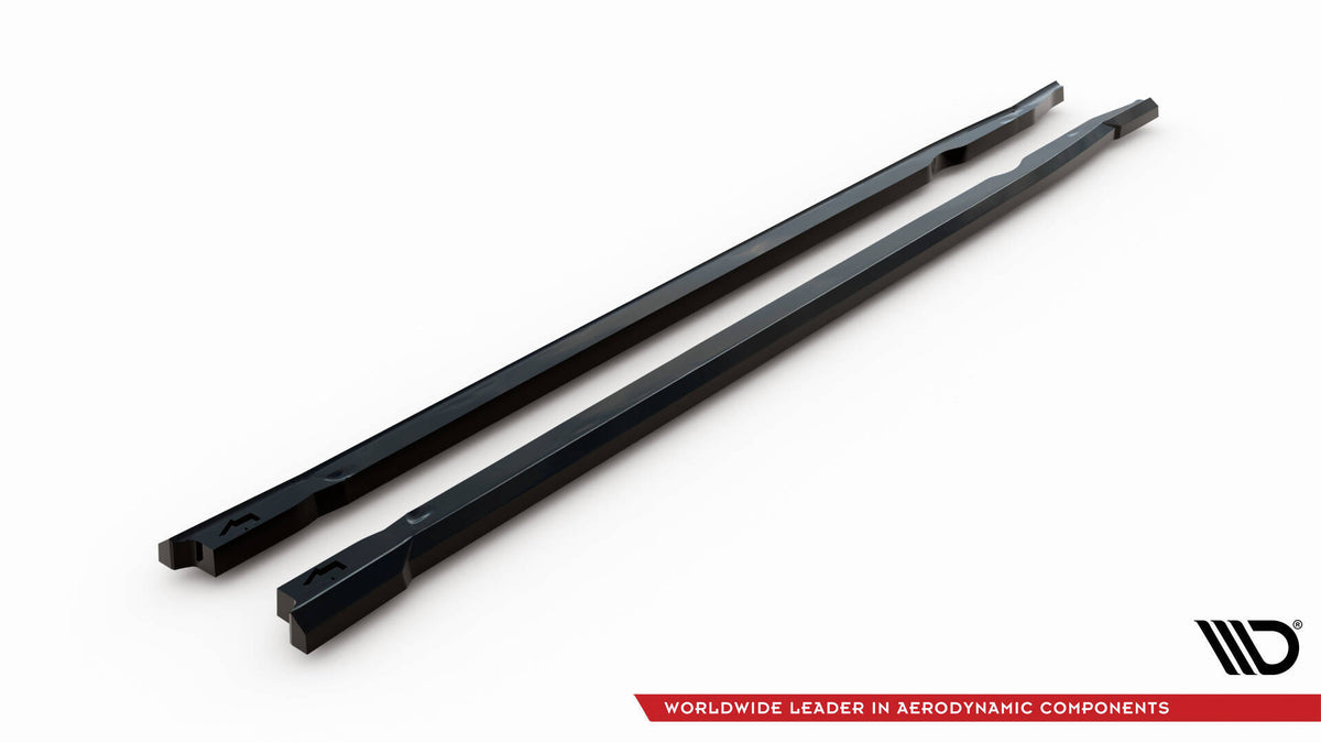 Maxton Design front splitter på BMW X1 U11 M-Pakke – detalj av ABS-plast finish