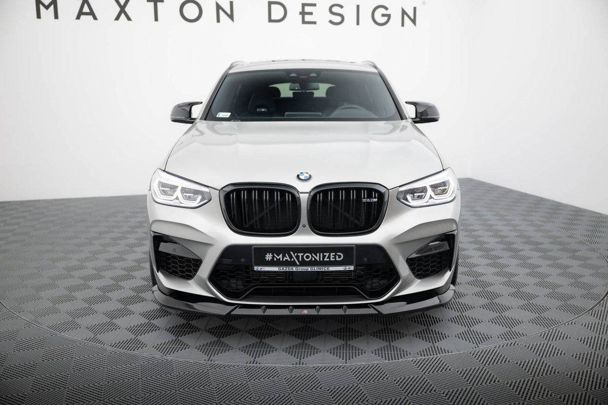 Splittersett BMW X4 M F98 frontsplitter fra skrå vinkel
