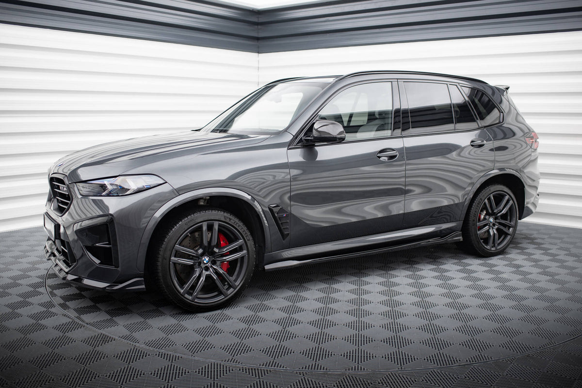 Splittersett til BMW X5 M F95 Facelift – komplett sett med fire deler i svart ABS-plast
