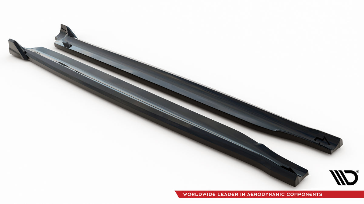 Splittersett BMW X5 F15 montert – Maxton Design front splitter sett forfra