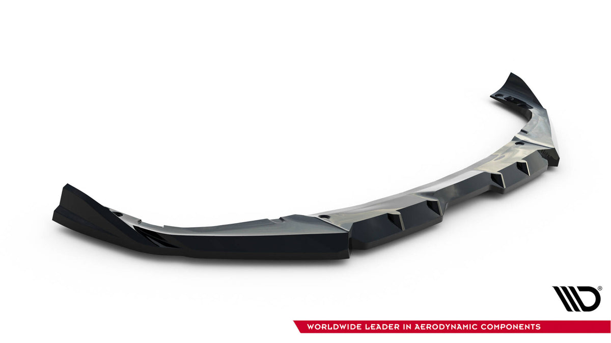 Detaljbilde splittersett BMW X6 M F96 Facelift matt svart finish