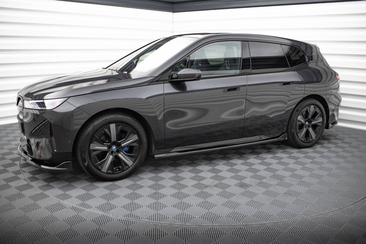 Komplett splittersett til BMW iX M-Pack i20 fra Maxton Design, alle deler