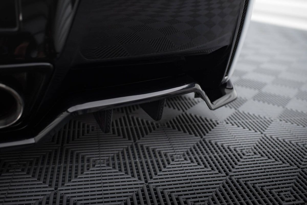 Front splitter i sort ABS-plast til Corvette C7, sett ovenfra