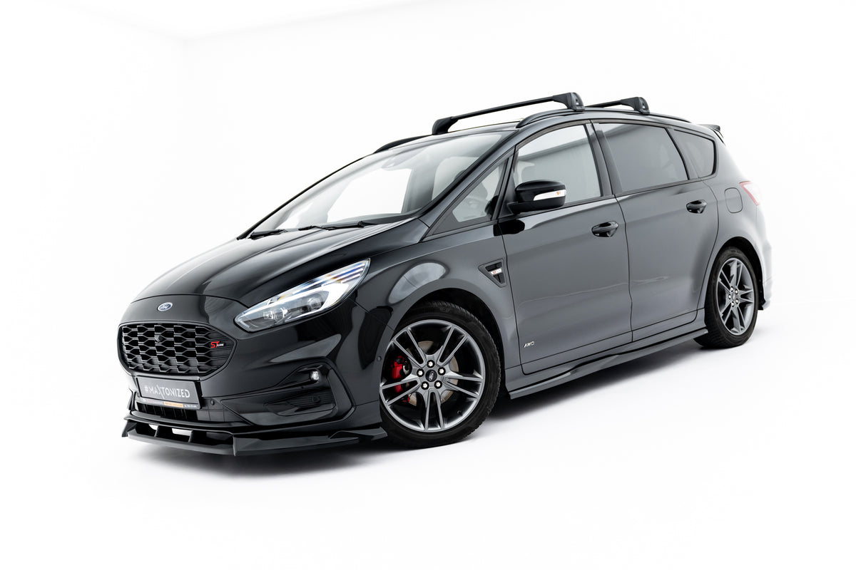 Splittersett for Ford S-Max ST-Line MK2 Facelift i sort finish, samlet oversikt