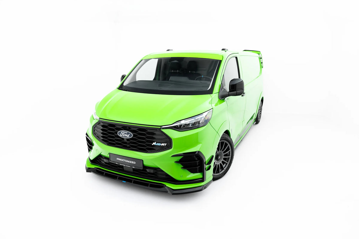 Frontsplitter fra splittersett montert på Ford Transit Custom MSRT Mk2