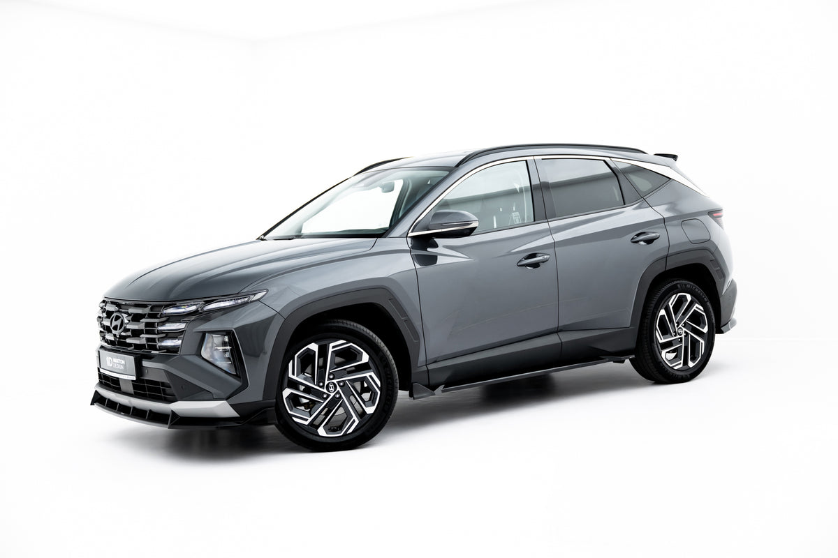 Splittersett fra Maxton Design til Hyundai Tucson Mk4 Facelift i blank sort ABS