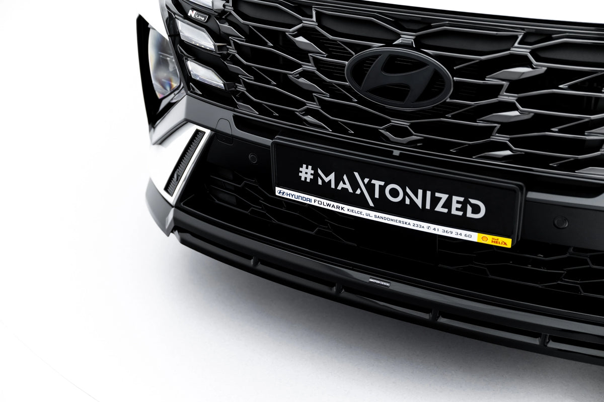 Detaljbilde av ABS-splitter i Gloss Black til Hyundai Tucson N-Line Mk4
