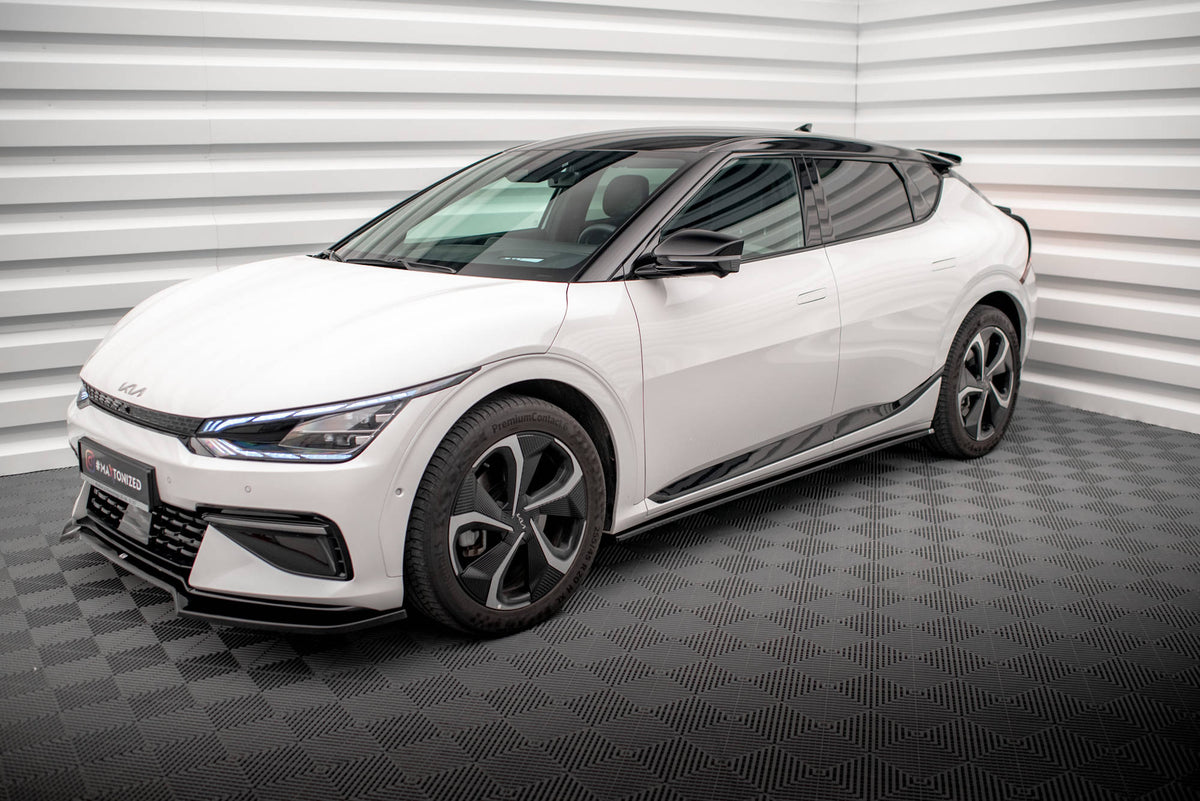 Splittersett for Kia EV6 GT-Line MK1 vist med alle delene utlagt ovenfra