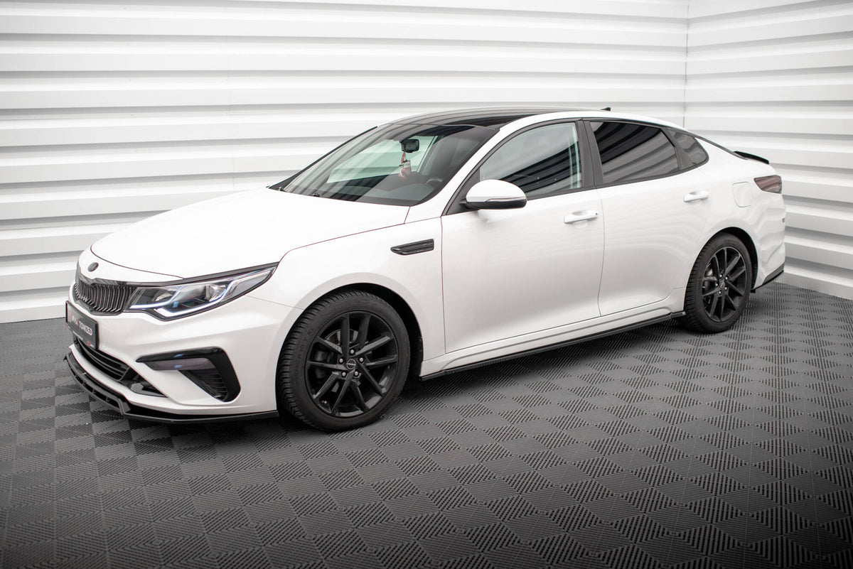 Komplett splittersett for Kia Optima MK4 Facelift med alle fire deler vist ovenfra