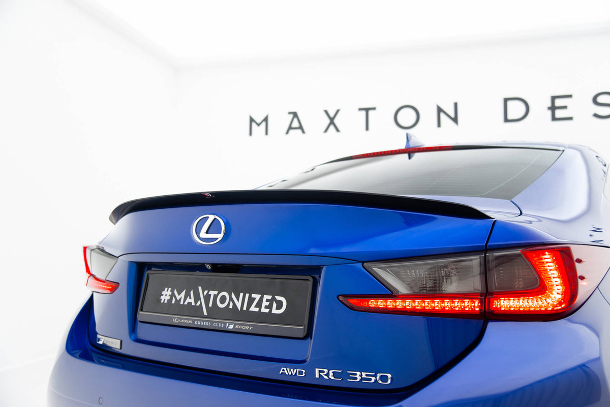 Sideskjørt diffuser for Lexus RC Mk1 vist fra siden med monteringsdetaljer