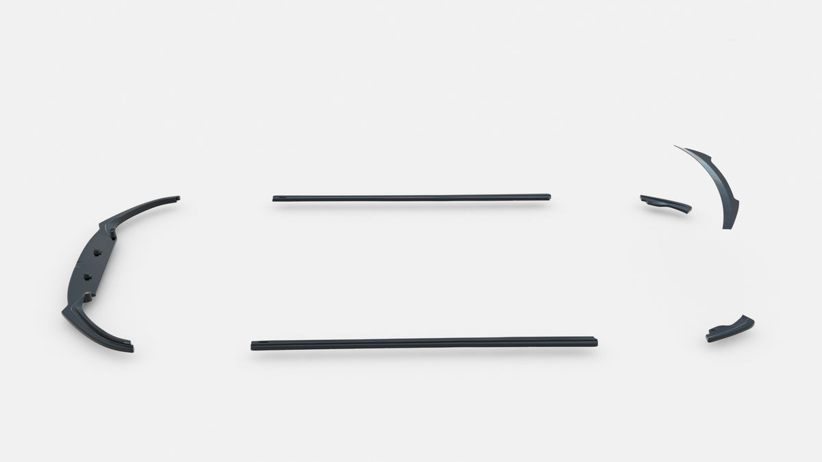 Spoiler cap for Mazda MX-5 ND (Mk4) montert på bagasjelokk, sett i trekvart vinkel
