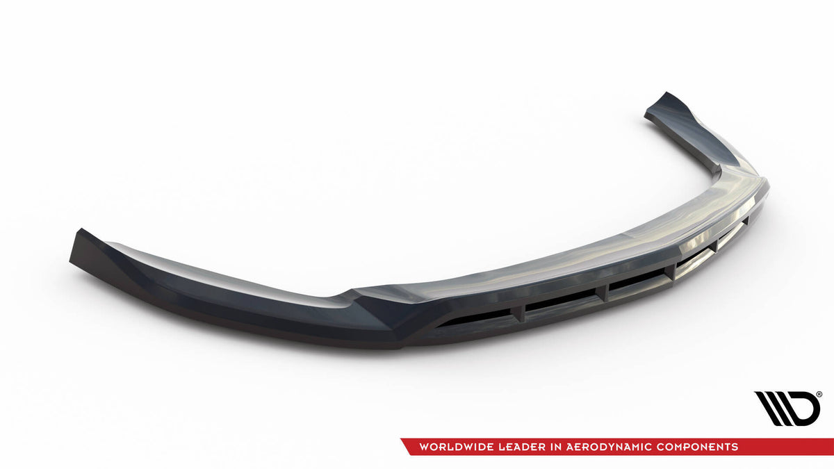 Spoiler cap i sort finish for Mercedes A35 W177 Facelift, detaljbilde av overflaten
