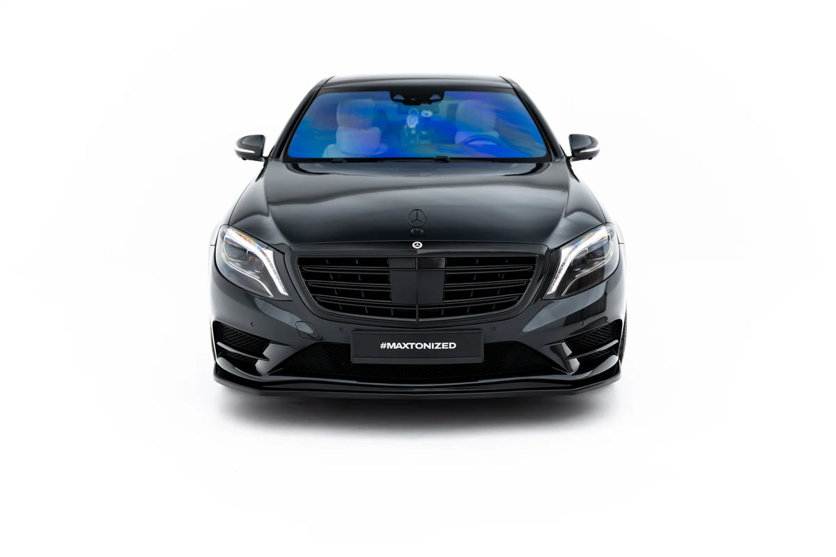 Sideskjørt diffusers i blank sort ABS til Mercedes S AMG-Line W222
