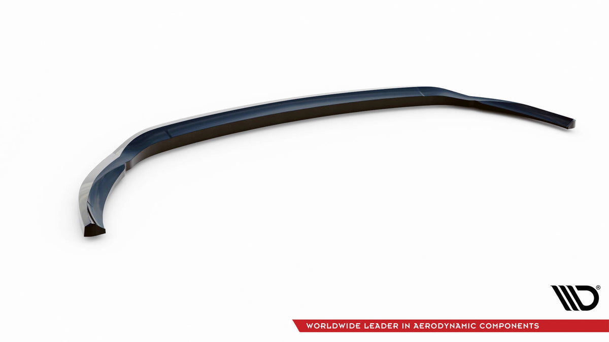 Komplett splittersett for Mercedes C W205 Facelift lagt ut med alle tre deler ovenfra