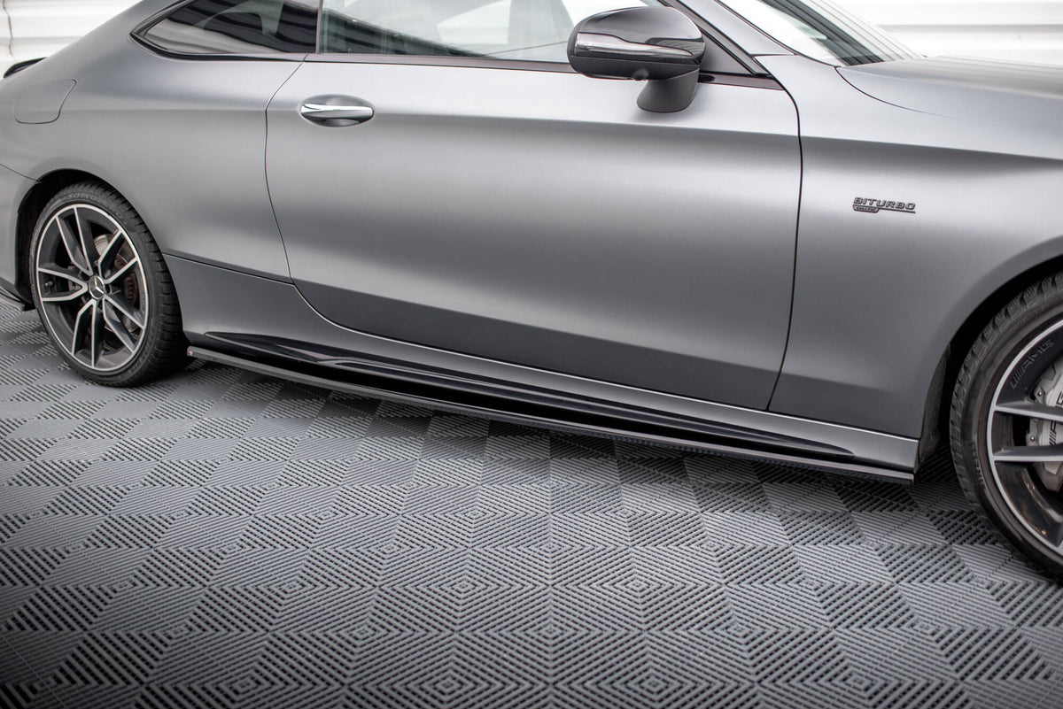Splittersett Mercedes C43 AMG Coupe C205 Facelift - ME-C-205F-43-C-SET