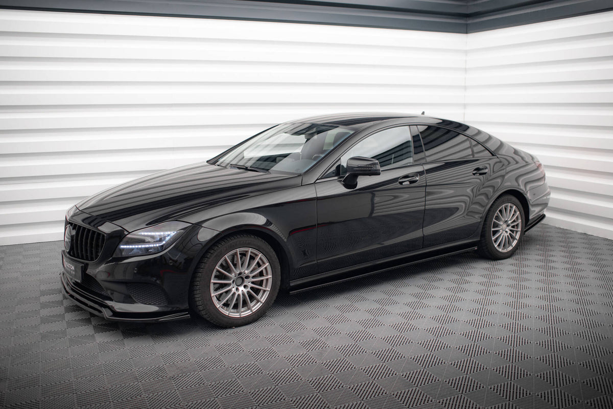 Komplett splittersett for Mercedes CLS C218 Facelift med fire deler vist ovenfra