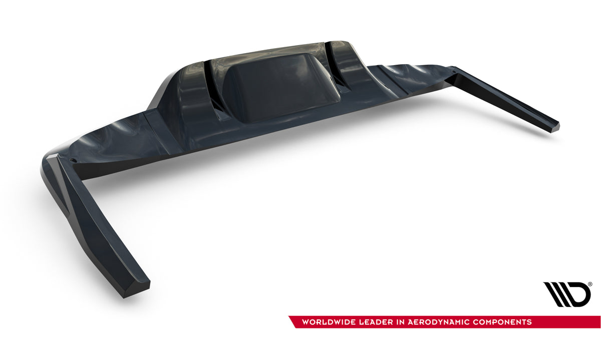 Front splitter detalj Mercedes GLC 43 X254 – gloss svart ABS-plast Maxton Design